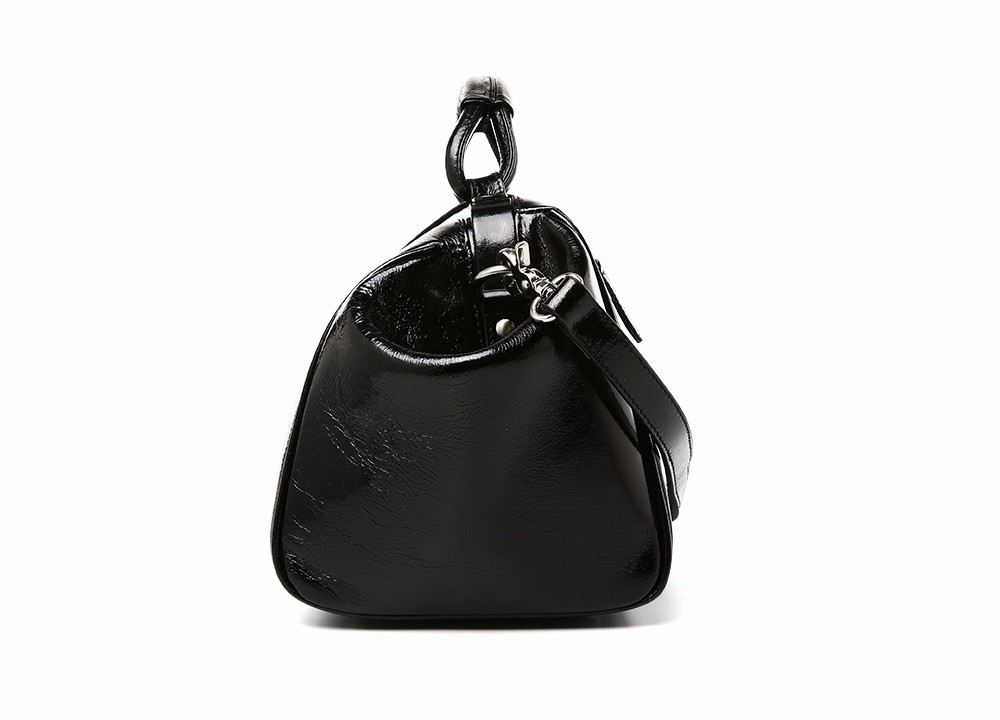 Black Designer Genuine Leather Handbag