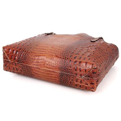 Crocodile Pattern Leather tote-Bottom