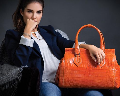 Crocodile bag and ostrich skin bag is the choice of successful women
