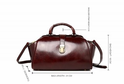 Designer Genuine Leather Handbag-Size