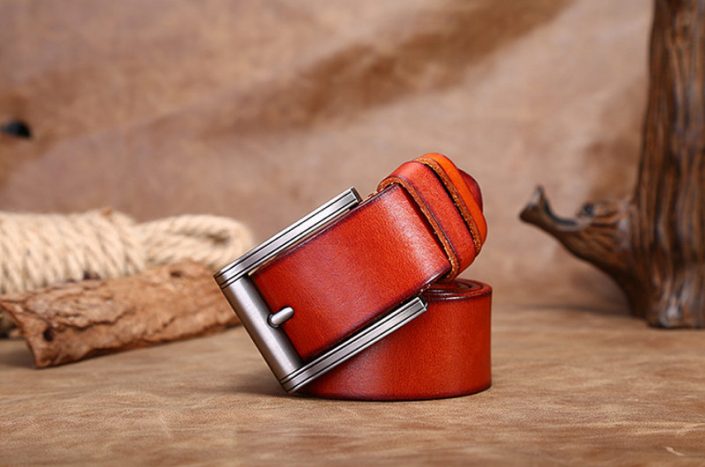 Fashion Leather Belt, Men's Leather Belt, Rustic Leather Belt