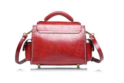 Fashion Women’s Leather Satchel-Back