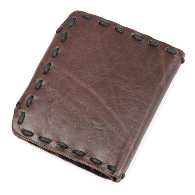 Handmade Leather Wallet Pocket Purse-Back