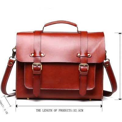 Hot Fashion Leather Satchel-Size