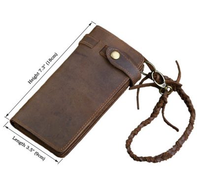 Leather Purse Wallet Card Holder-Size