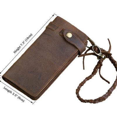 Leather Purse Wallet Card Holder-Size