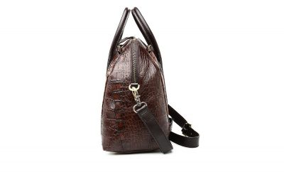 Shell Type Leather Handbag-Left