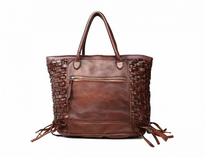 Vegetable Tanned Leather Handbag, leather Tote