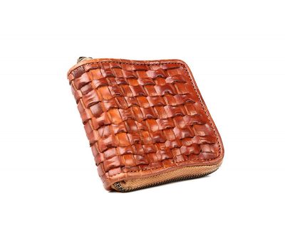 Vegetable Tanned Leather Purse-Bottom