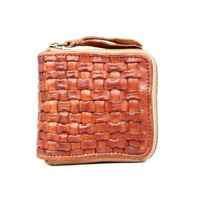 Vegetable Tanned Leather Purse-Front
