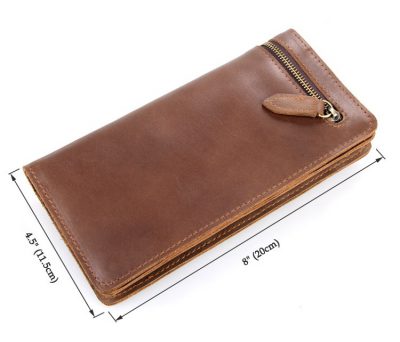 Vintage Style Leather Clutch, Leather Wallet