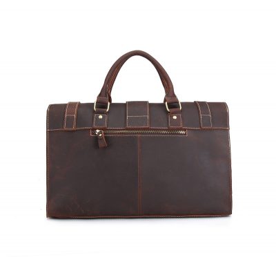 Weekend Leather Satchel-Back