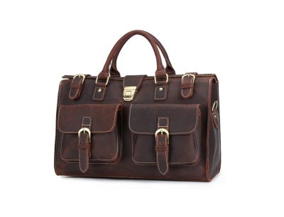 Weekend Leather Satchel-Left