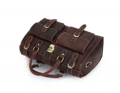 Weekend Leather Satchel-Top