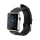 Black Leather Apple Watch Band 38mm 42mm