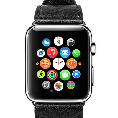 Black Apple Watch Band-Front