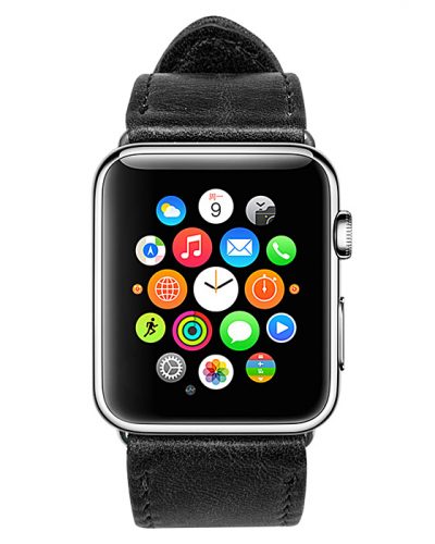 Black Apple Watch Band-Front