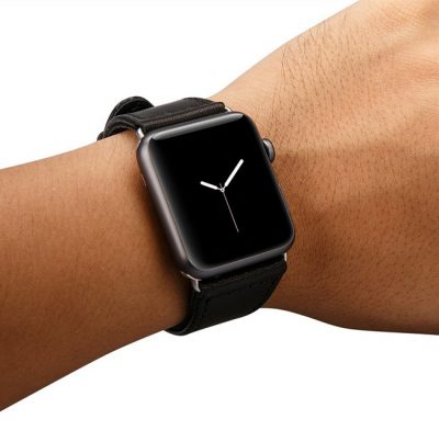 Black Apple Watch Strap-Exterior