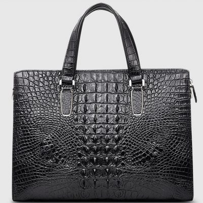 Casual Genuine Crocodile Bag,Crocodile Laptop Bag for Men-Back
