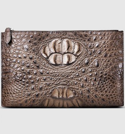 Casual Genuine Crocodile Wallet-Front