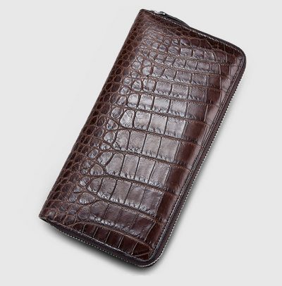 Classic Brown Genuine Crocodile Wallet