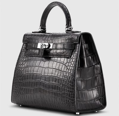 Crocodile City Bag, Crocodile Handbag-1