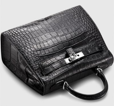 Crocodile City Bag, Crocodile Handbag-2