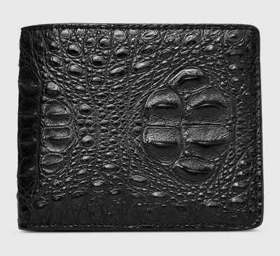 Fashion Bifold Genuine Crocodile Wallet-Front