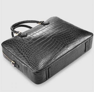 Fashion Crocodile Bag, Luxury Crocodile Briefcase for Men-Bottom