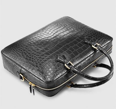 Fashion Crocodile Bag, Luxury Crocodile Briefcase for Men-Top