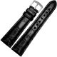 Genuine Alligator Leather Watch Band-Black