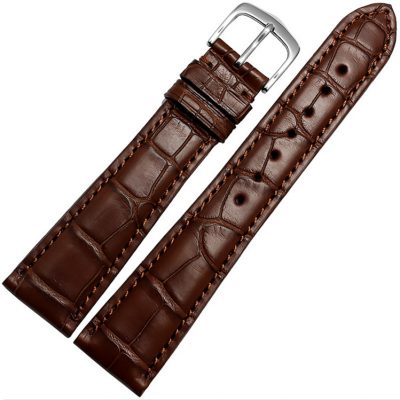 Genuine Alligator Leather Watch Band-Brown
