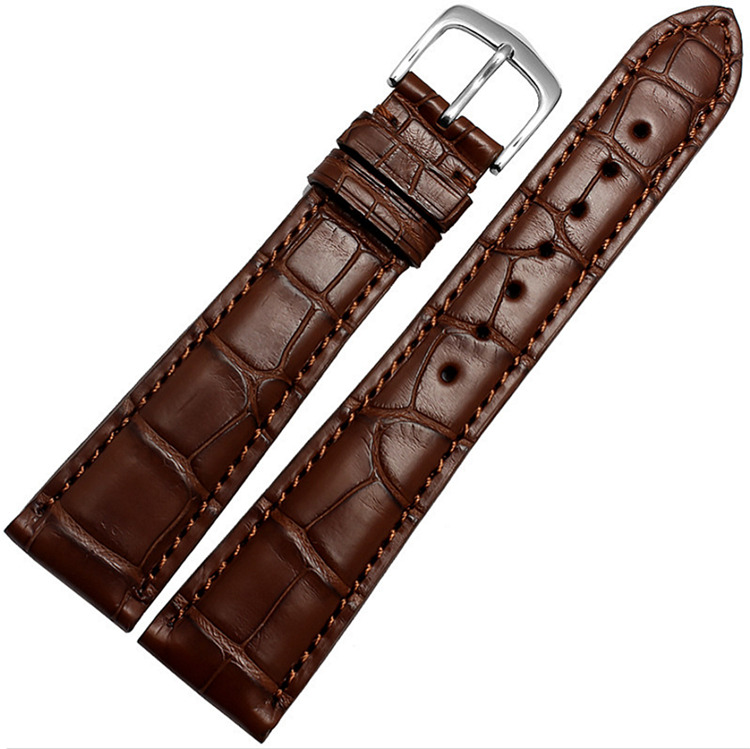 Genuine Alligator Leather Watch Band