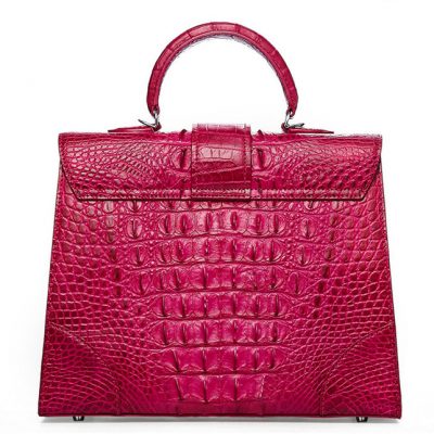 Genuine Crocodile Handbag, Shoulder Bag-Back