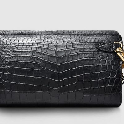 Large Genuine Crocodile Wallet-Front