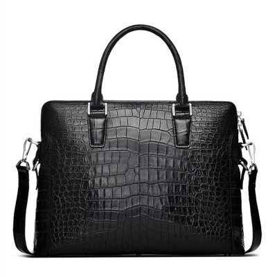 Luxury Crocodile Briefcase, Luxury Crocodile Laptop Bag for Men