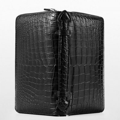 Mens Crocodile Clutch Bag, Large Crocodile Wallet-Surface