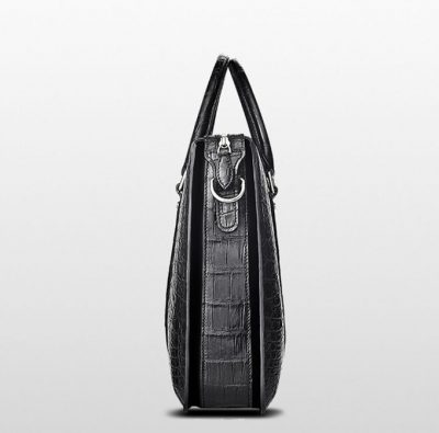 Mens Fashion Crocodile Bag-Black-Side