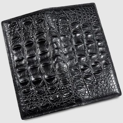 Mens Genuine Crocodile Wallet-Back