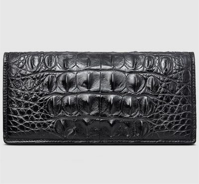 Mens Genuine Crocodile Wallet-Front