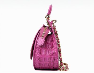 Stylish Crocodile Evening Handbag-Side