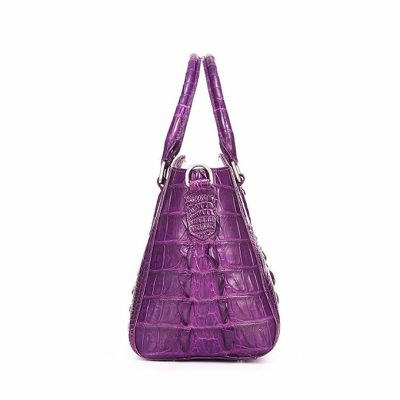 Stylish Crocodile Shoulder Bag, Crocodile Purse Handbag-Side