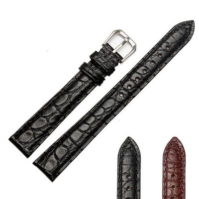 Womens Genuine Alligator Leather Watch Band-Details