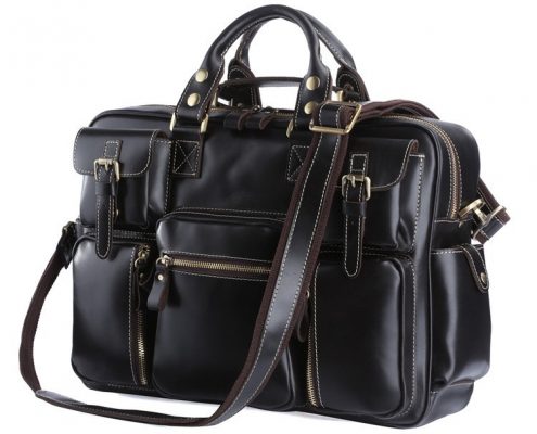 Black Leather Briefcase