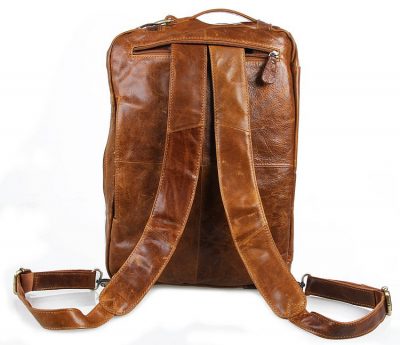 Brown Leather Backpack