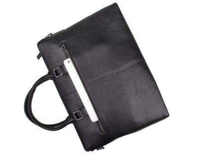 Casual Leather Briefcase, Leather Business Bag-Pocket