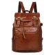 Classic Leather Briefcase Travel Backpack For Men