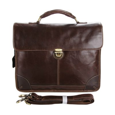 Classic Vintage Leather Briefcase Laptop Bag Messenger Bag