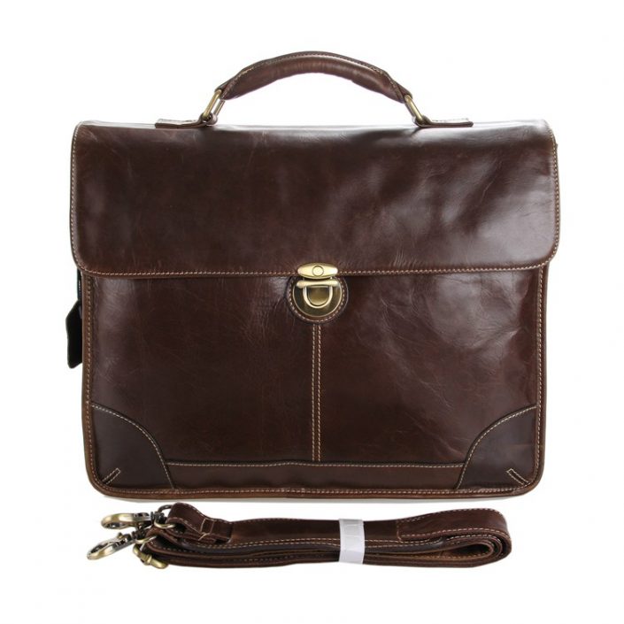 Vintage Leather Briefcase, Handmade Full Grain Leather Briefcase
