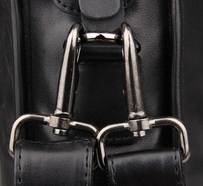 Excellent Italy leather briefcase, Leather Laptop Bag-Hardware